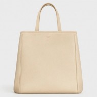 Celine Small Folded Cabas In Linen Grained Calfskin High