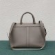 Celine Medium Cabas De France Bag In Grey Leather High