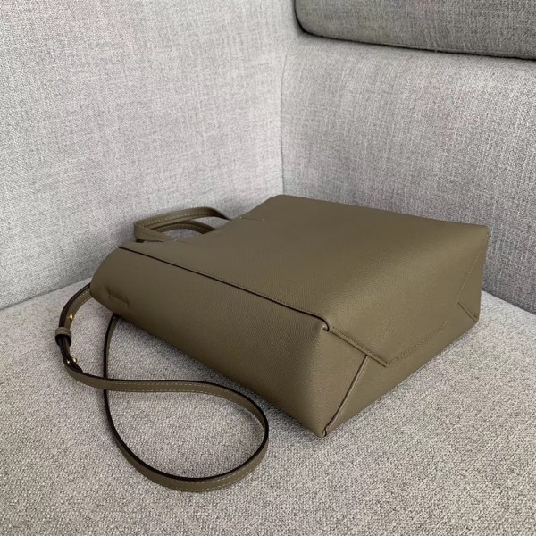 Celine Cabas Small Bag In Taupe Calfskin High