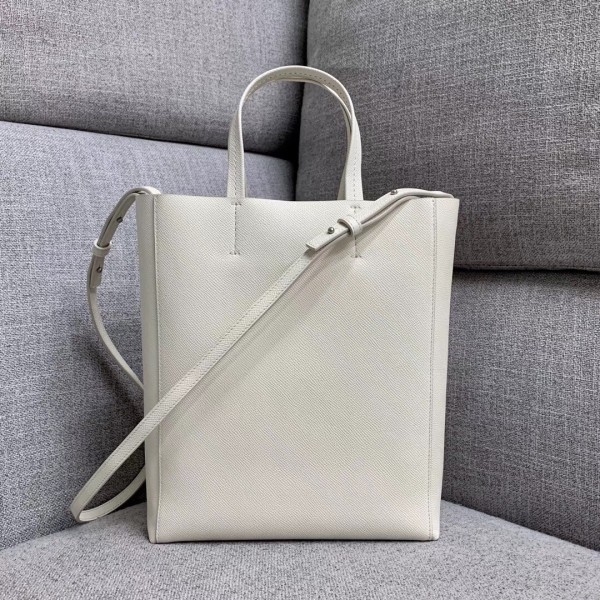 Celine Cabas Small Bag In White Calfskin High