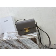 Celine Teen Triomphe Bag Shiny Calfskin Grey High