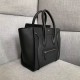 Celine Micro Luggage Bag In Black Drummed Calfskin High