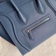 Celine Micro Luggage Bag In Navy Blue Drummed Calfskin High