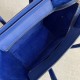 Celine Micro Luggage Bag In Indigo Drummed Calfskin High