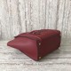 Celine Micro Luggage Bag In Burgundy Drummed Calfskin High