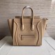 Celine Mini Luggage Bag In Dune Drummed Calfskin High