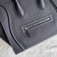 Celine Mini Luggage Bag In Black Drummed Calfskin High