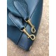 Celine Sangle Small Bucket Bag In Abyss Blue Grained Calfskin High