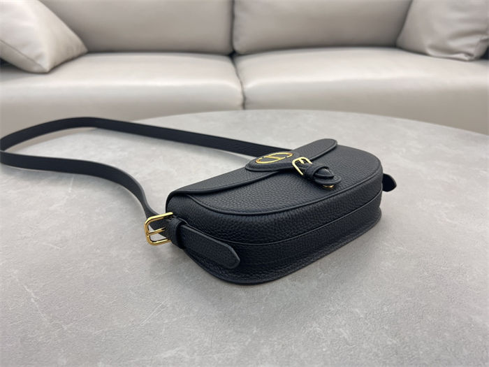 Dior BOBBY EAST-WEST BAG Grained Calfskin Black High