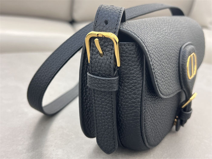 Dior BOBBY EAST-WEST BAG Grained Calfskin Black High