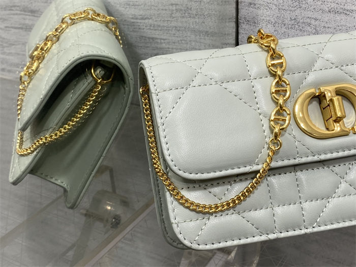 Dior MISS CARO POUCH WITH CHAIN Macrocannage Lambskin High