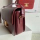 Celine Triomphe Medium Bag Calfskin Bordeaux High