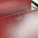 Celine Triomphe Medium Bag Calfskin Bordeaux High