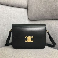 Celine Triomphe Medium Bag Calfskin Black High