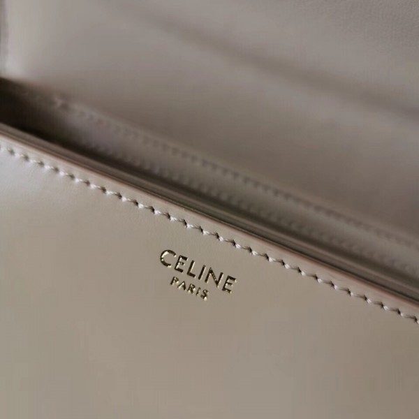 Celine Teen Triomphe Bag Shiny Calfskin Nude High