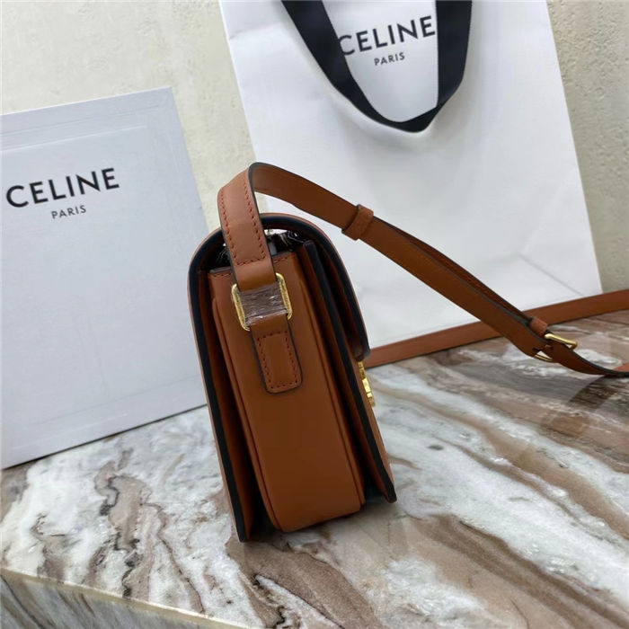 Celine Teen Triomphe Bag Textile And Calfskin High