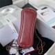 SMALL GABRIELLE HOBO BAG Aged Smooth Calfskin Burgundy High