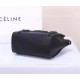 Celine Nano Luggage Bag In Black Drummed Calfskin Gold High