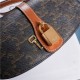 Celine CLUTCH ON STRAP IN TRIOMPHE CANVAS AND CALFSKIN High