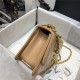 Chanel MINI FLAP BAG Calfskin & Gold-Tone Metal AS2615 Beige High