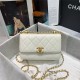 Chanel MINI FLAP BAG Calfskin & Gold-Tone Metal AS2615 White High