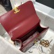 Chanel MINI FLAP BAG Calfskin & Gold-Tone Metal AS2615 Burgundy High