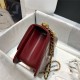 Chanel MINI FLAP BAG Calfskin & Gold-Tone Metal AS2615 Burgundy High