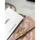 Chanel FLAP COIN PURSE WITH CHAIN Calfskin & Gold-Tone Metal AP2290 Beige A