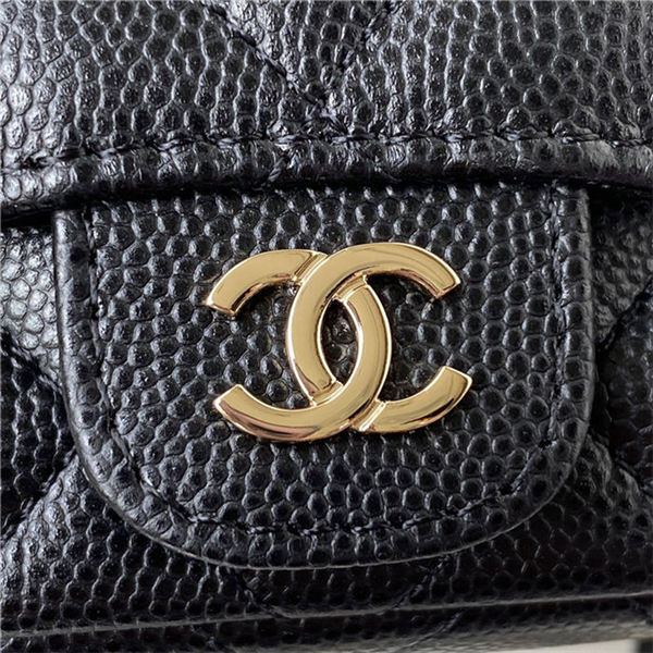 Chanel BELT BAG Grained Calfskin Gold-tone Metal AP2305 Black High