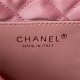 Chanel 22 MINI HANDBAG Shiny Grained Calfskin Coral Pink & Gold-Tone Lacquered Metal AS3980 High