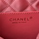 Chanel 22 MINI HANDBAG Shiny Grained Calfskin Orange-Red & Gold-Tone Lacquered Metal AS3980 High