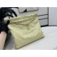 Chanel 22 MEDIUM HANDBAG Shiny Calfskin & Gold-Tone Metal AS3261 Yellow-Lt High