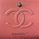 Small CLASSIC HANDBAG Lambskin Silver Metal D-Pink A