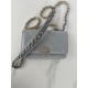 Chanel 19 WALLET ON CHAIN-A Shiny Lambskin, Gold/Silver-Tone & Ruthenium-Finish Metal Grey A