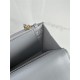 Chanel 19 WALLET ON CHAIN-A Shiny Lambskin, Gold/Silver-Tone & Ruthenium-Finish Metal Grey A