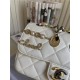 SMALL FLAP BAG Lambskin Glass Pearls Imitation Pearls Strass Gold Silver & Ruthenium Finish Metal White High