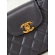 Chanel MINI SHOPPING BAG AS4416 Shiny Aged Calfskin & Gold-Tone Metal Dark Grey High