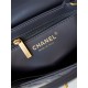 Chanel MINI SHOPPING BAG AS4416 Shiny Aged Calfskin & Gold-Tone Metal Dark Grey High