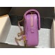 BACKPACK Grained Calfskin & Gold-Tone Metal AS3108 Purple High