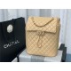 Chanel Large Backpack Lambskin 91122 Gold-Metal Nude High