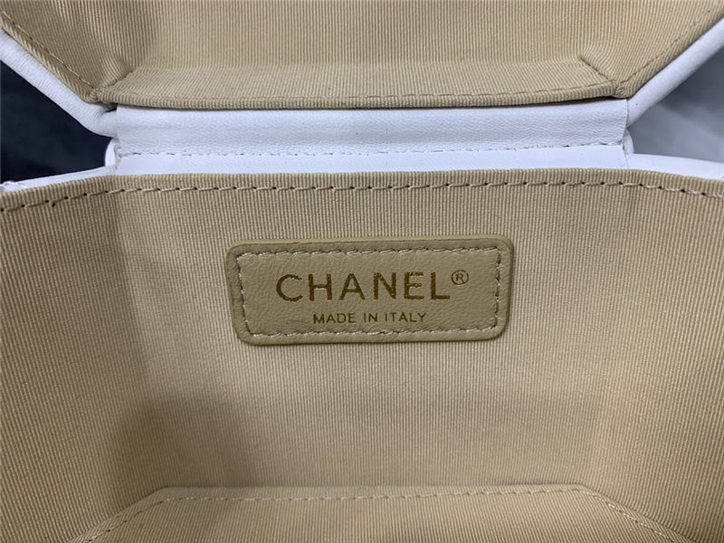 Chanel SMALL VANITY CASE Lambskin & Gold Metal AS2630 Grey High