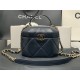 Chanel SMALL VANITY CASE Lambskin & Gold Metal AS2630 Navy High