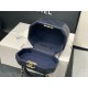 Chanel SMALL VANITY CASE Lambskin & Gold Metal AS2630 Navy High