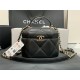 Chanel SMALL VANITY CASE Lambskin & Gold Metal AS2630 Black High