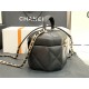 Chanel SMALL VANITY CASE Lambskin & Gold Metal AS2630 Black High