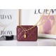 Chanel MINI FLAP BAG AS2693 Lambskin & Gold Metal Burgundy High