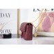 Chanel MINI FLAP BAG AS2693 Lambskin & Gold Metal Burgundy High