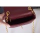 Chanel MINI FLAP BAG AS2693 Lambskin & Gold Metal Burgundy High