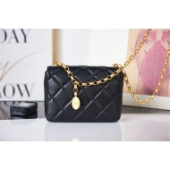 Chanel MINI FLAP BAG AS2693 Lambskin & Gold Metal Black High