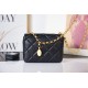 Chanel MINI FLAP BAG AS2693 Lambskin & Gold Metal Black High